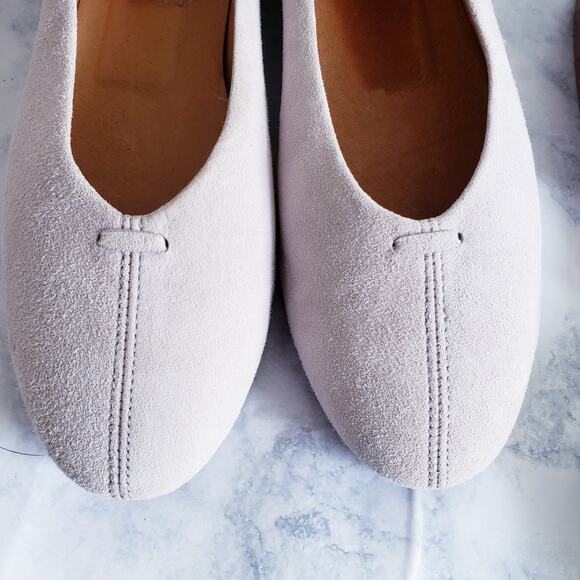 l'intervalle Cisante Suede Flat in Pale Lilac NWOT Made in Spain Size 38 US 8 - Picture 6 of 8
